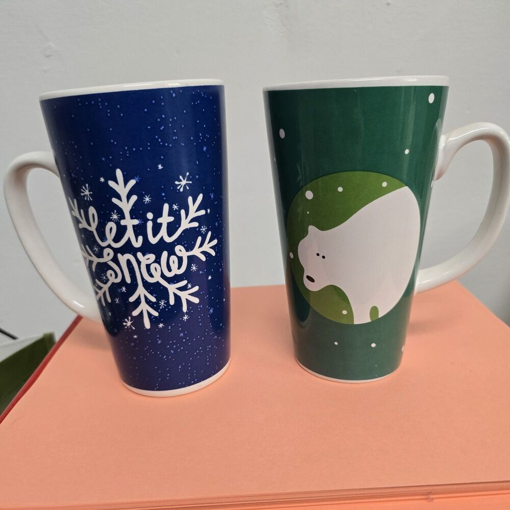 California Pantry Coffee Mug & A Polar Bear Mug Both 6" Tall